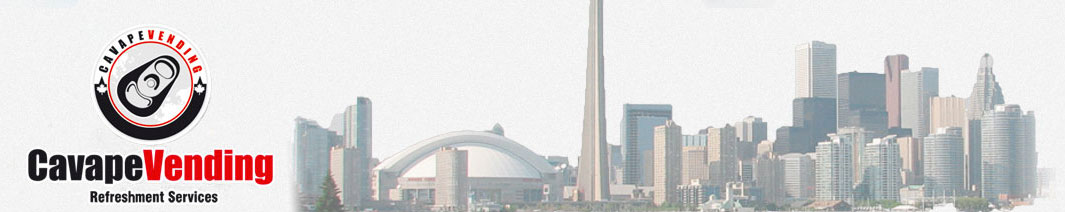 image of cavape vending logo and city of Toronto